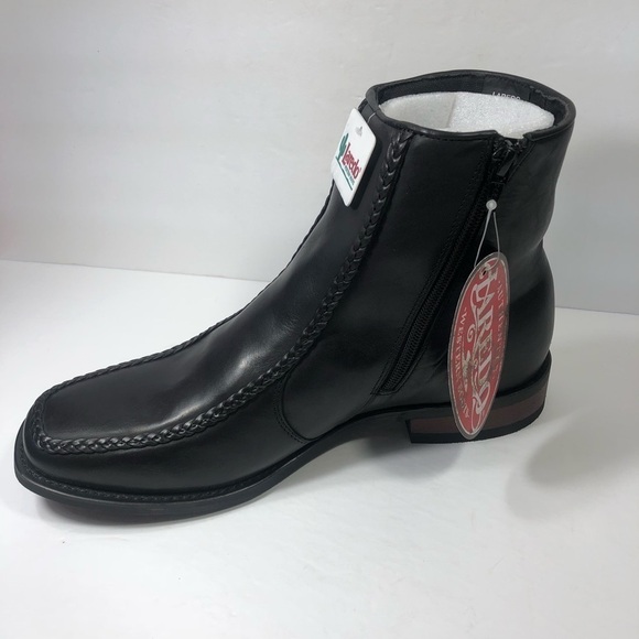 Laredo Men’s Braided Moc Toe 7” Leather Boots - Picture 4 of 10